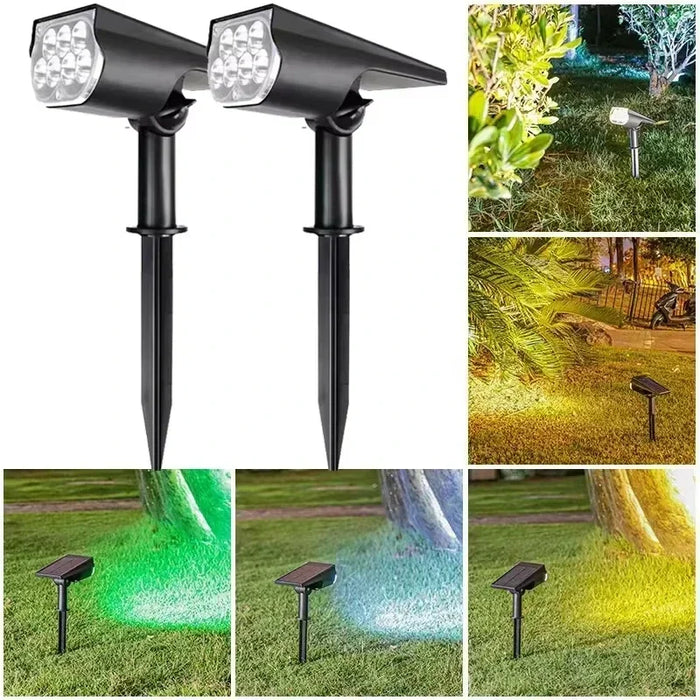 Ultra bright LED Solar Light Spotlights Outdoor Landscape Wall Light Waterproof 150° Adjustable Lawn Garden Yard Decor Lighting