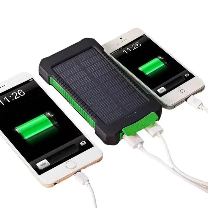 New 20000mah Solar Power Bank Portable Power Bank Power Supply, Outdoor Camping LED Lighting Compass Mobile Phone Charging