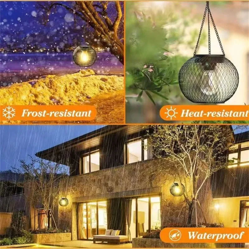 Hallowmas Solar Lantern Outdoor Solar Lights For Outside Decorative Outdoor Hanging Lights Waterproof Solar Lanterns Yard Garden