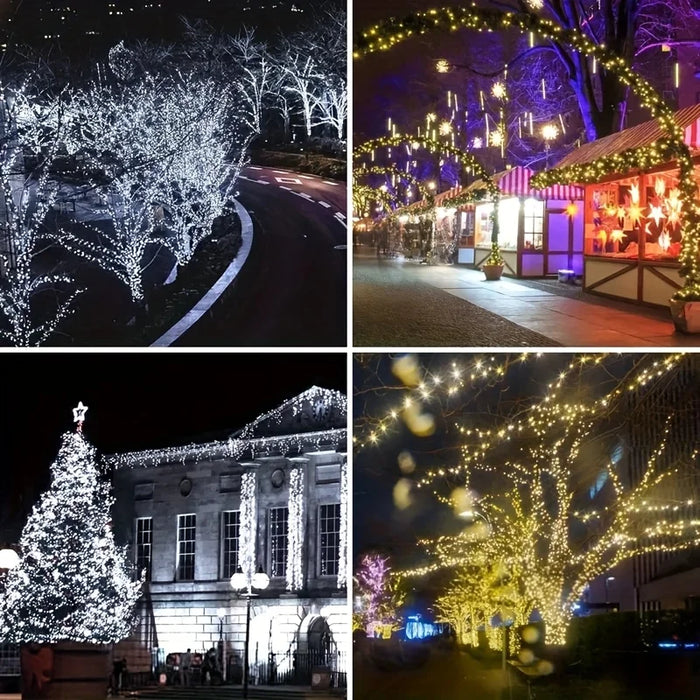 Solar LED String Lights 5M/10M/20/30M Outdoor Solar Copper Wire Light 8 Mode Waterproof Lamp For Garden Christmas Tree Decor