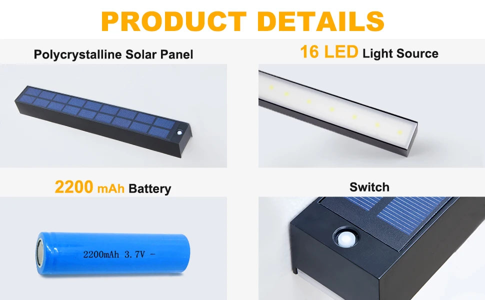 Solar Sign Light Outdoor Ultra Bright Address Lights Solar House Number Light Waterproof Wall Lamp LED Outdoor Sign Lighting