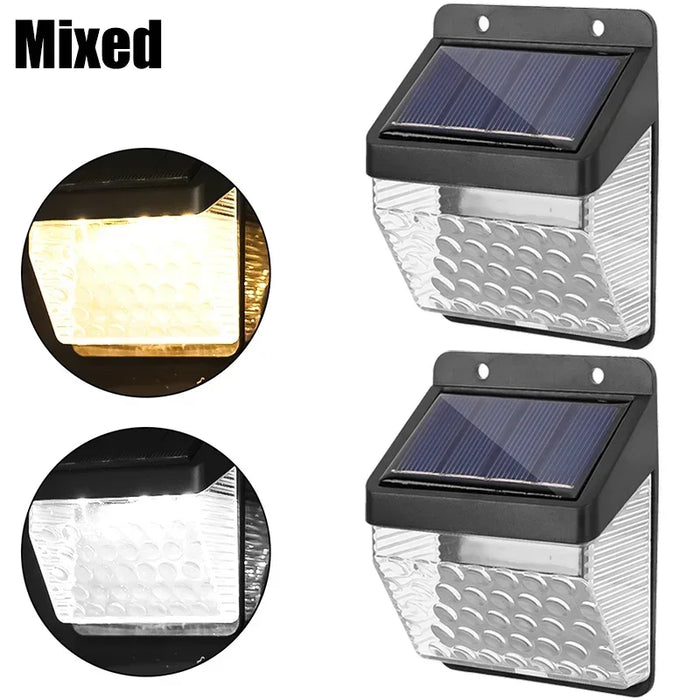 Solar Lamp 270° LED Wall Lights Waterproof Solar Wall Lamp Outdoor Garden Balcony Stairs Hallway Security Motion Sensor Lights