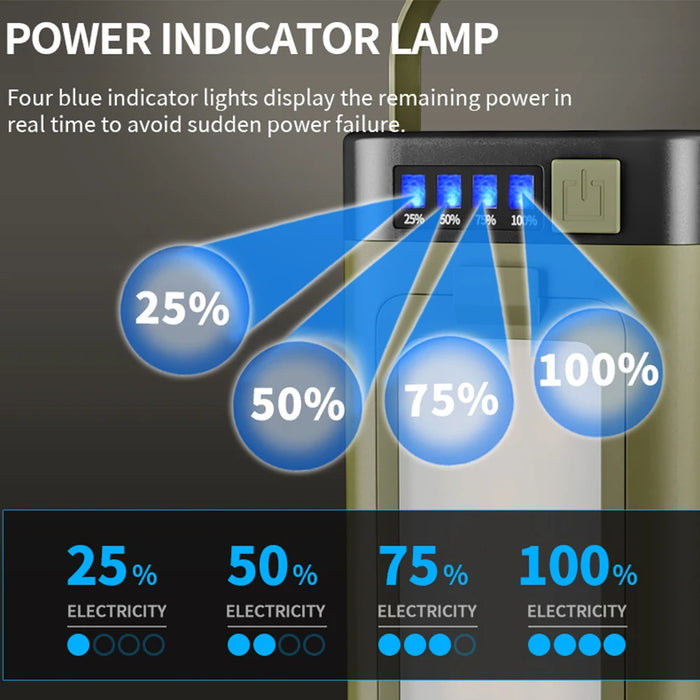 Solar Foldable Camping Light Rechargeable Lantern Power Bank Solar Camping Lantern Portable Flashlight LED Tent Light