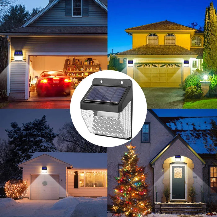 Solar Lamp 270° LED Wall Lights Waterproof Solar Wall Lamp Outdoor Garden Balcony Stairs Hallway Security Motion Sensor Lights