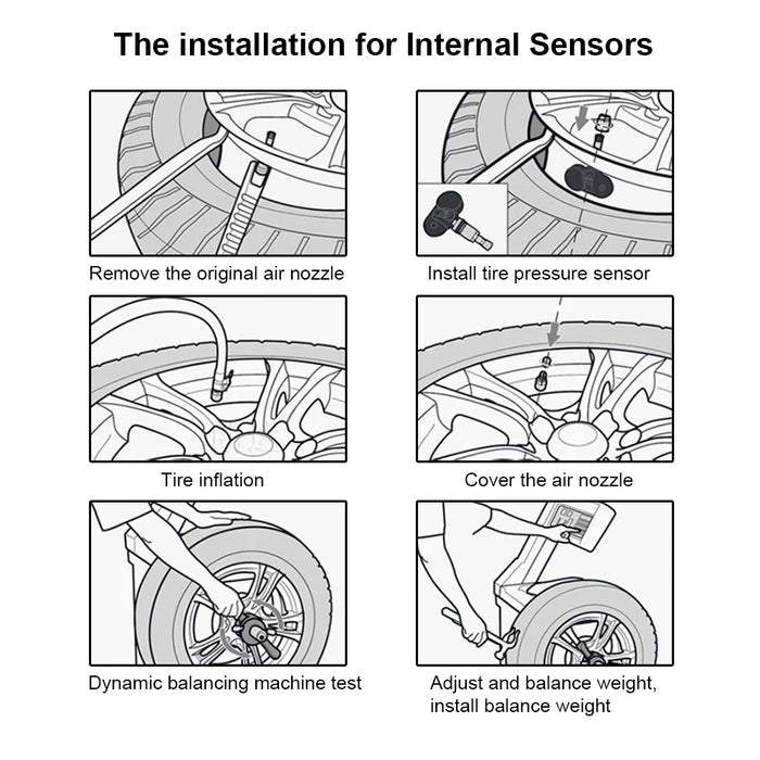 Car Tire Pressure Alarm Monitor System Solar Power TPMS Temperature Alert LCD Display With 4 Internal/External Sensor