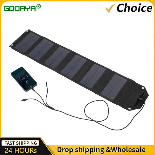 60W 80W 100W Foldable Solar Panel 5V USB Portable Folding Bag Battery Charger for Phone Outdoor Camping Waterproof Power Bank