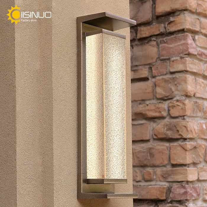 Solar Wall Light Outdoor Dusk to Dawn Porch Lighting Fixture Waterproof Solar Lanterns Anti-Rust Lanterns for Front Patio Garage