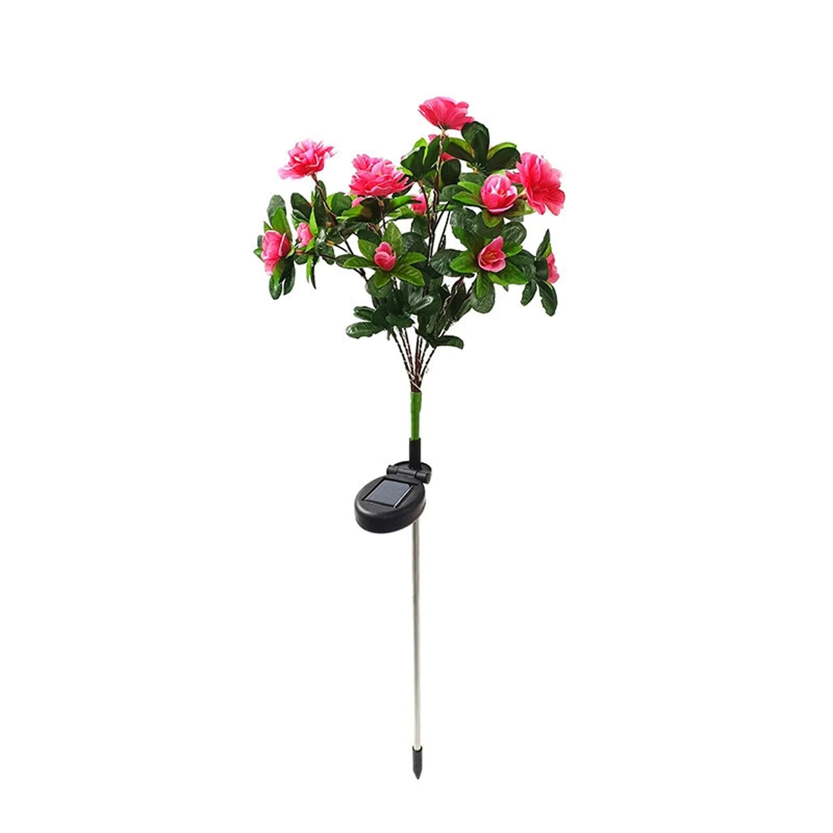 LED Solar Light Waterproof Azalea Solar Flowers Lamp Outdoor Decorative for Garden Yard Lawn Path Lighting Holiday Wedding Decor