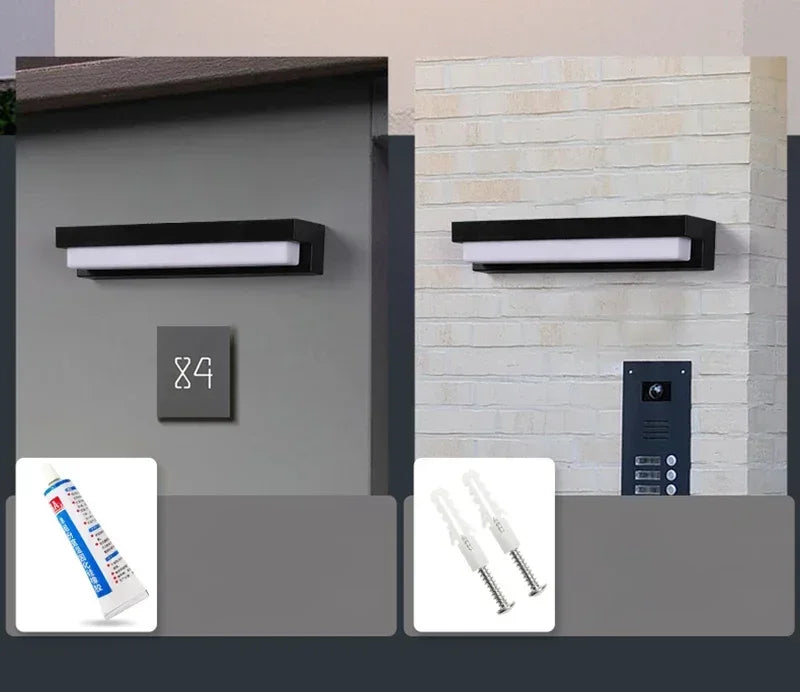 LED Outdoor Solar Wall Lights Waterproof Solar  Light Balcony Villa Doorway Courtyard Walled Lighting Fence Decor Solar Lamp