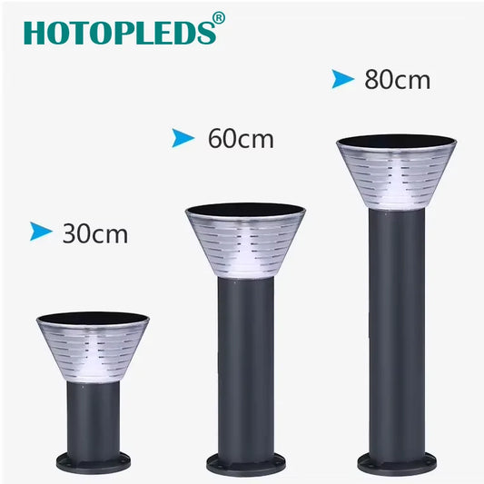 Outdoor Solar Bollard Light Villa Landscape Pillar Post Solar Gate Light Garden Solar Lamp