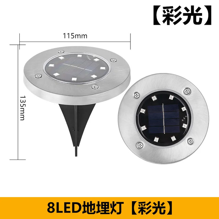Solar Ground Lights LED Waterproof Solar Garden Lights Outdoor Bright in-Ground Lights Landscape Lighting for Patio Pathway Lawn