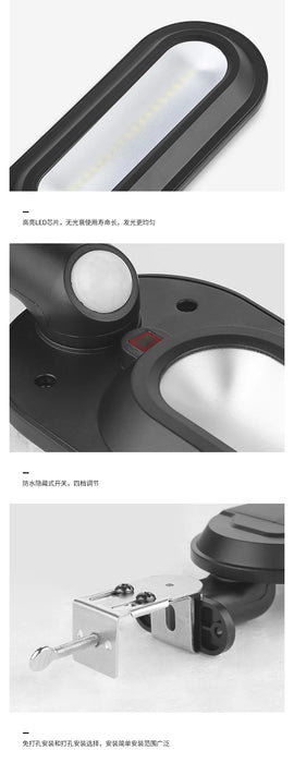 Solar Wall Lamps, Outdoor Garden Lighting Street Lamps, Household Outdoor Human Body Sensing LED Solar Wall Lamps