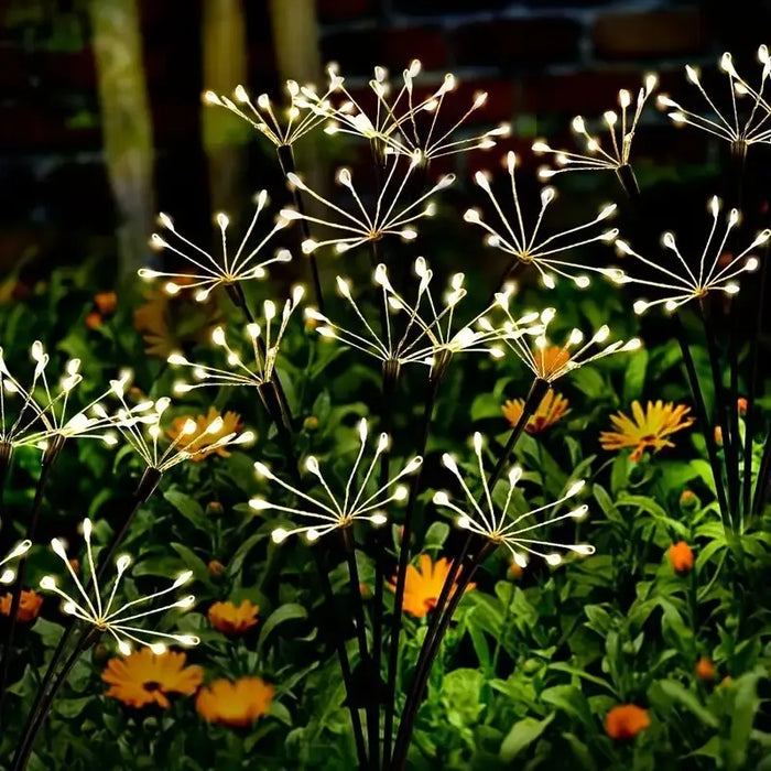 1PC Solar LED Floral Firework Garden Lights Outdoor Waterproof Lawn Lamp,Landscape Lighting For Yard,Terrace,Balcony，Path,Park
