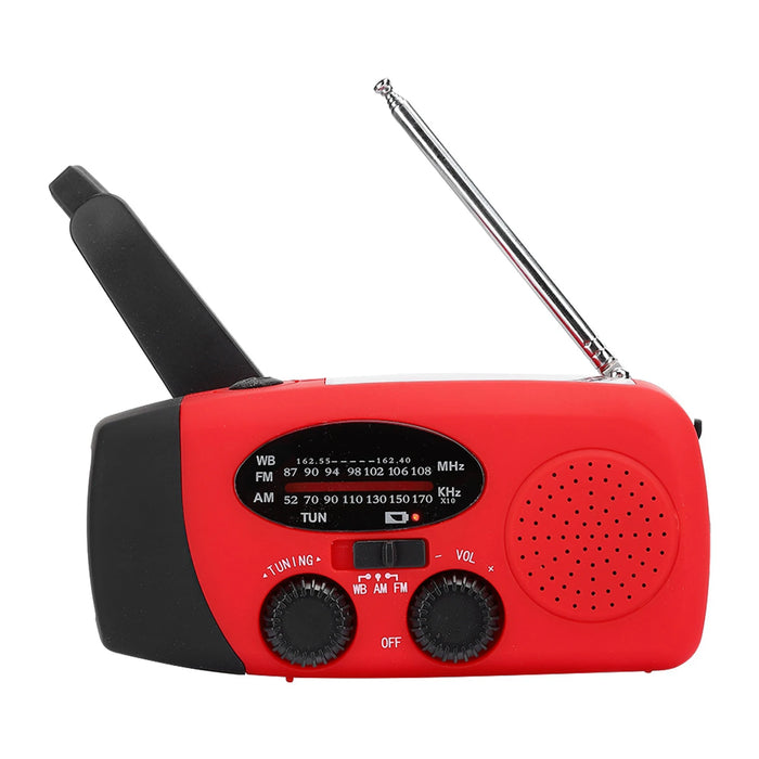 Hand Crank Radio Solar Charging LED Light Electricity Generate Disaster Solar Hand Crank Radio for Radio Emergency Light Radio