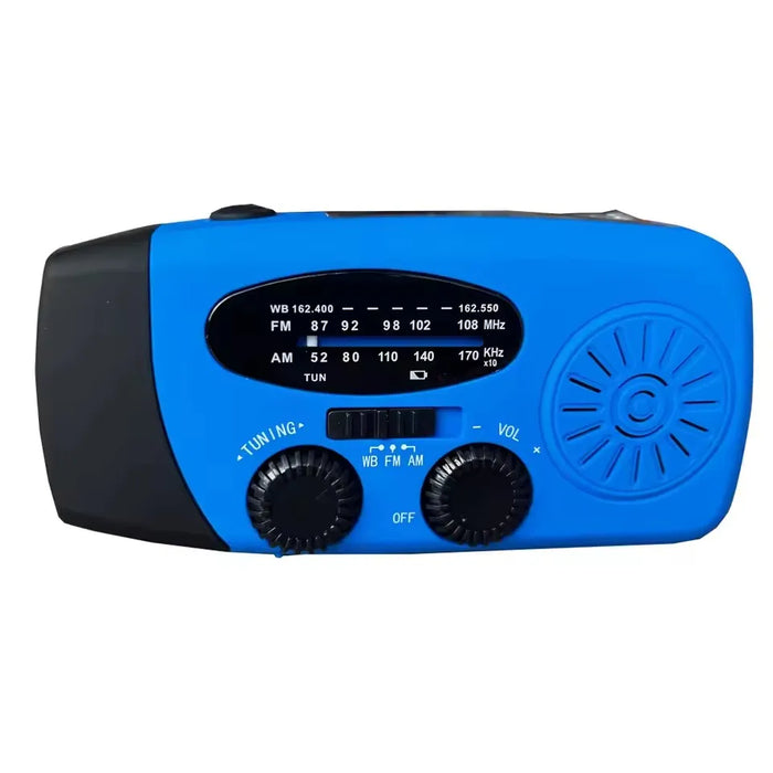 Outdoor Camping Emergency Radio Solar Hand Crank Dynamo Radio FM/AM/NOAA 2000Mah Phone Charger Power Bank Flashlight SOS