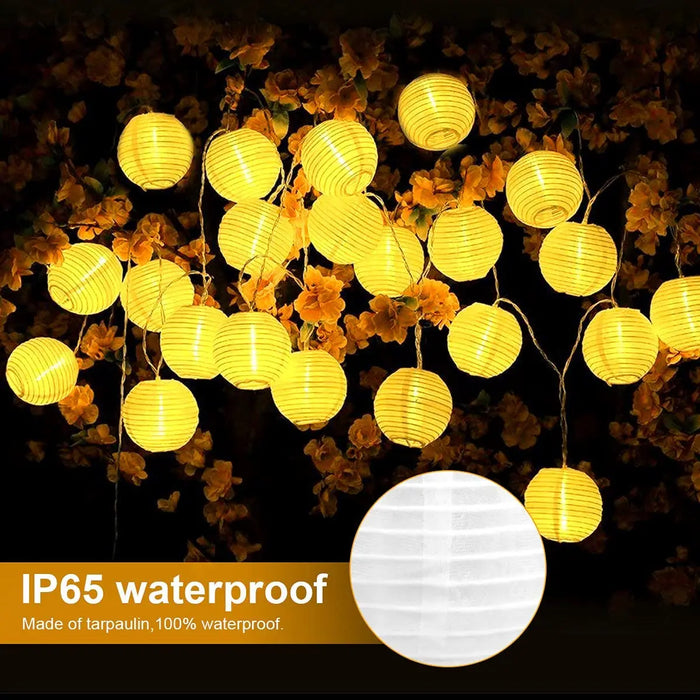 Solar String Lights 10/20/30 LED Outdoor Waterproof Christmas Garland Lantern Fairy Lamp String  for Garden Wedding Party Decor