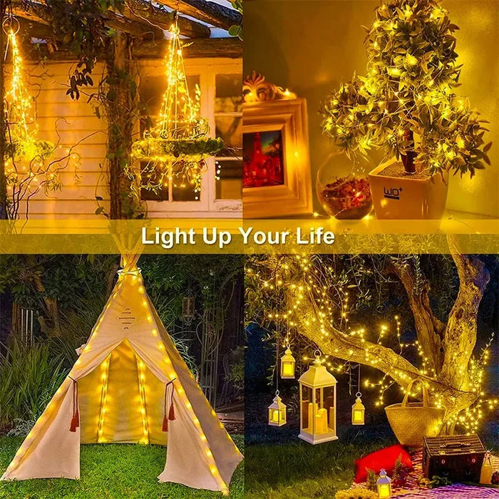 LED Solar String Light Outdoor Garden Fairy Lights 400 Leds Waterproof Lamp for Christmas Party Decor 7m/12m/22m/32m/40m
