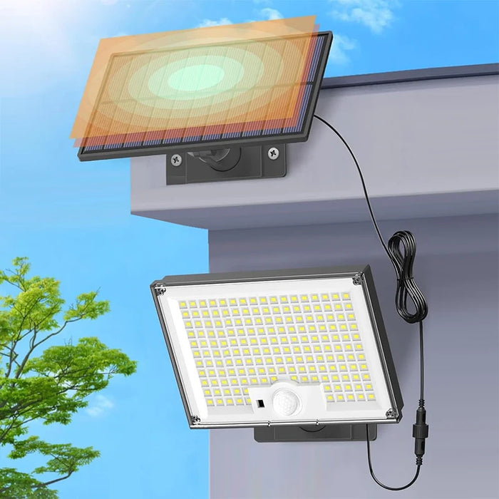 Solar Lights Outdoor Waterproof Motion Sensor 172 LEDs Super Bright 3 Modes Solar Flood Security Light for Outdoor Lights