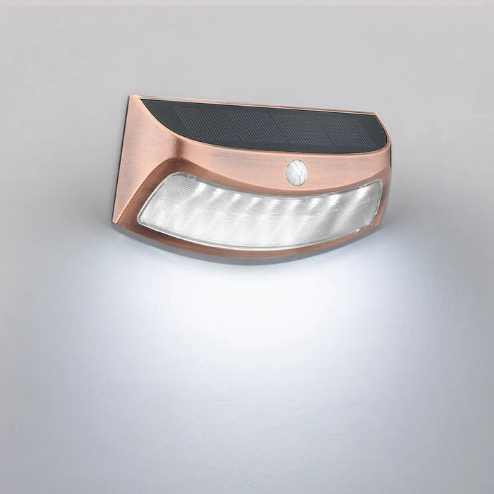 Solar wall lamp for household outdoor waterproof garden decoration fence LED human body sensing outdoor courtyard lamp
