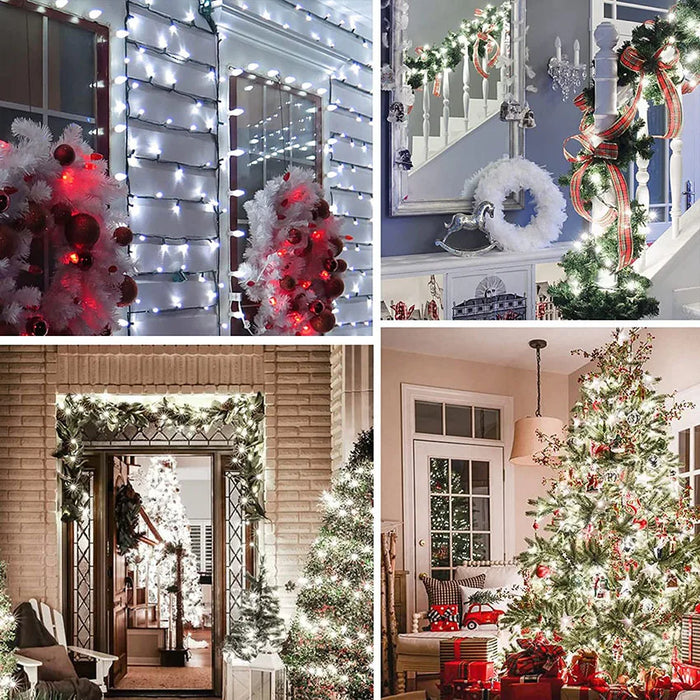 Outdoor Solar String Lights LED Garland Fairy Light Solar Powered Garden Decor Light for Patio Yard Tree Wedding Christmas Party