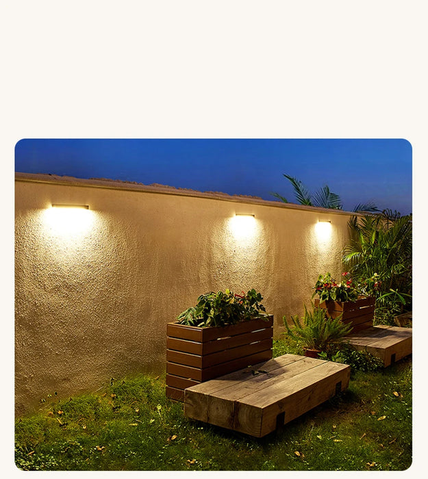 Solar Wall Light Outdoor Lighting Waterproof Fixture Doorway Courtyard Garden Balcony Home Decoration LED Solar Wall Lamp