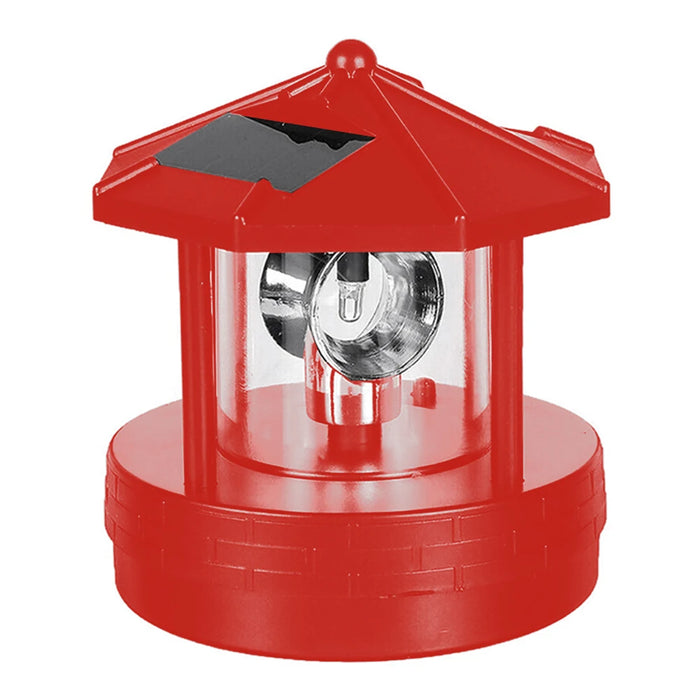 Solar Rotating Lighthouse LED Solar Lights 360-degree Rotating Landscape Lamp Beacon Beam Lamp For Garden Yard Street Light