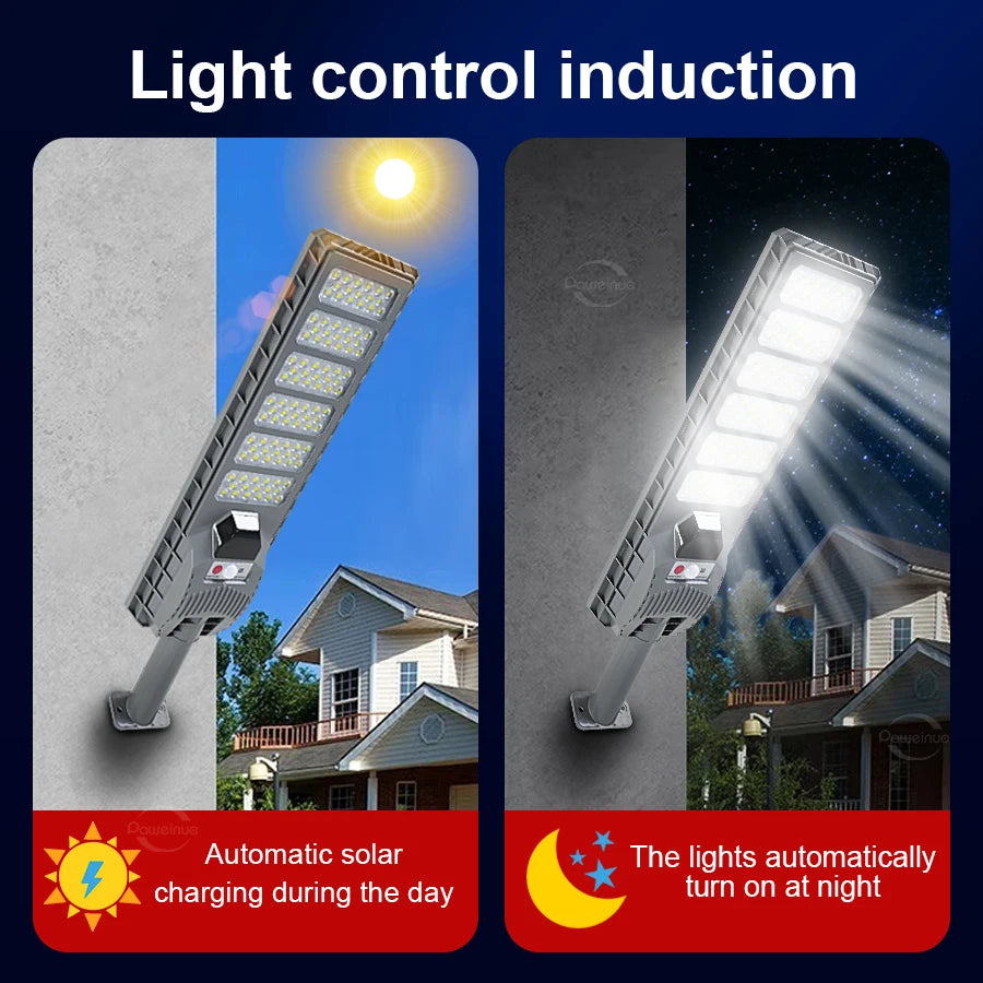 Powerful Solar LED Light Outdoor 20000000LM 6000W Wall Lamp 3 Modes Motion Sensor Security Lighting Solar Lamp for Garden Path