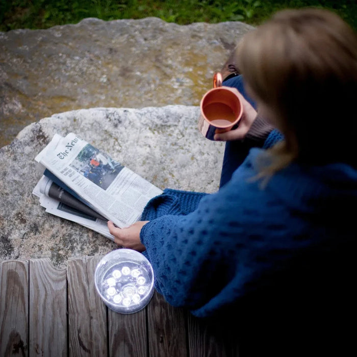LED Solar Camping Lantern Tent Lamp Portable Foldable Inflatable  Outdoor Waterproof For Hiking Backpacking Emergencies Lighting