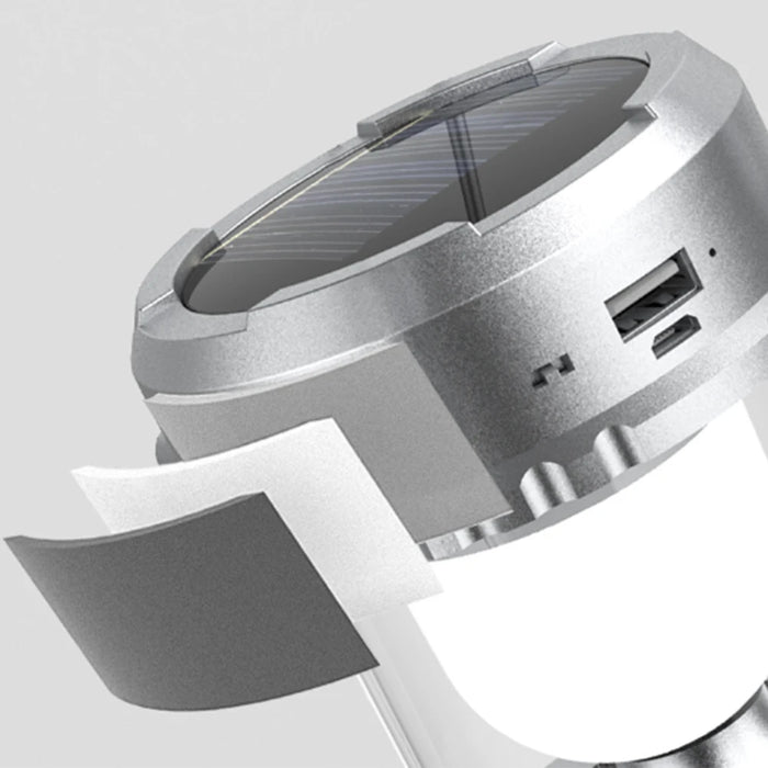 Solar Camping Fan With Lantern Collapsible Solar Powered USB Rechargeable Emergency Hanging Lights for Outdoor Camping Tent