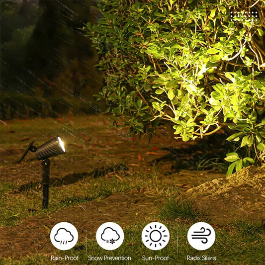 Solar Pathway Lights Outdoor Waterproof Bright Monocrystalline Silicon Garden Decora Light LED Landscape Lamp for Yard Fenced