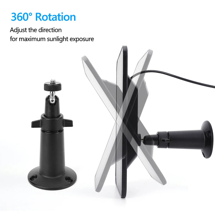 Solar Battery Charger 4W Solar Power Bank Waterproof Micro USB with Rubber Plug for Blink XT/XT2/Outdoor Camera(3rd Gen)