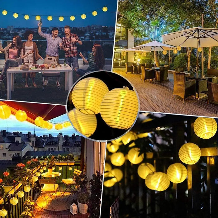 Solar String Lights 10/20/30 LED Outdoor Waterproof Christmas Garland Lantern Fairy Lamp String  for Garden Wedding Party Decor