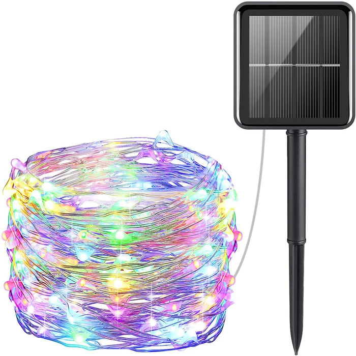 12m Solar String Lights for Outside, Solar Light Outdoor Twinkle Solar Fairy Lights for Tree Christmas Wedding Garden Decoration