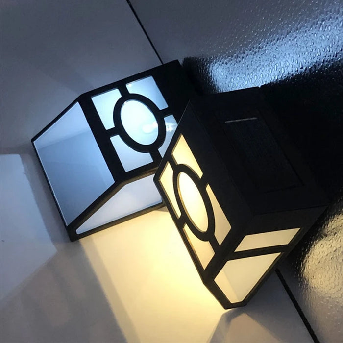 Outdoor Solar Garden Decoration Light IP65 Waterproof Solar Wall Lamp Deck Light Fence Light Stair Lights With Bright Warm Light