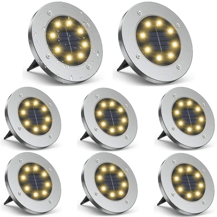 Solar Ground Light Garden Lamp Solar Powered Landscape Path Outdoor for Yard Backyard Lawn Patio Decorative Wedding Christmas