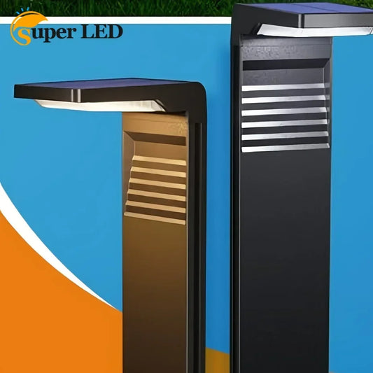 Solar Lawn Lamps Outdoor Garden Lamps Durable Plastic Pathway Lights Ideal for Driveway Lawn Patio Sidewalk Outdoor Lighting