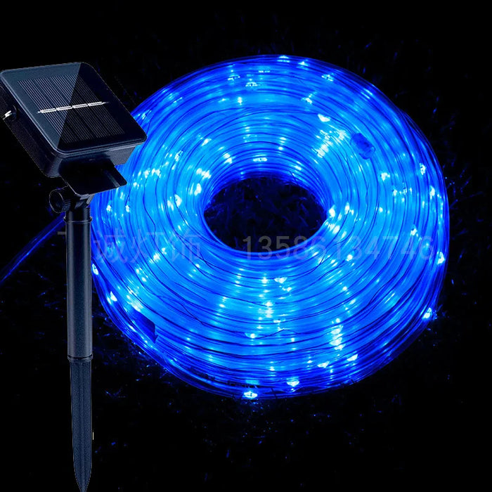 Solar LED Strings Lamp Waterproof Outdoor 300 Lights 8 Mode Garden Decortion Christmas for Wedding Party Holiday 32m/22m