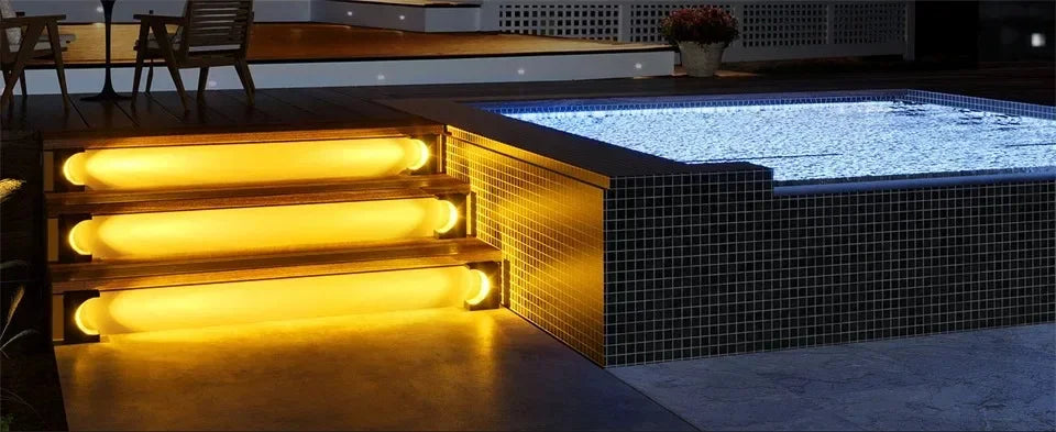 1/4PCS LED Step Lamp Solar Stair Light Outdoor IP65 Waterproof Solar Light for Garden Deck Path Balcony Decor Lighting