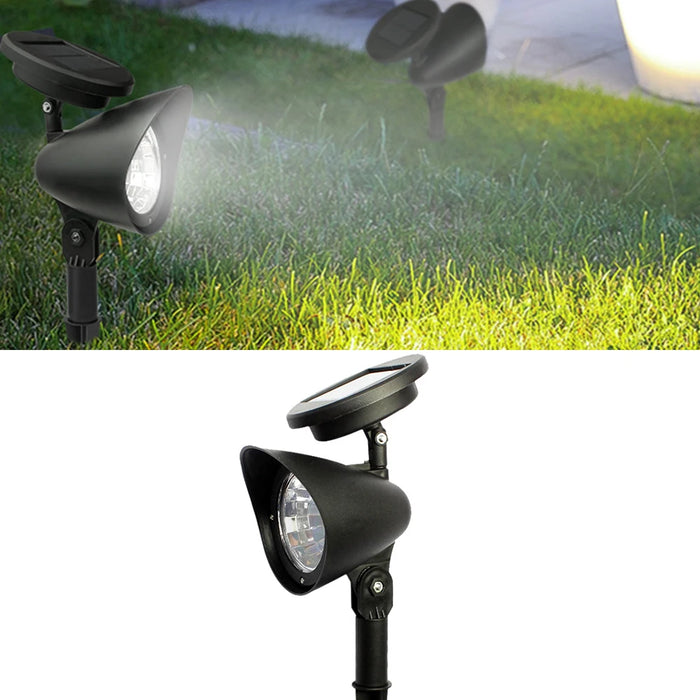 Solar Spot Lights Outdoor IP65 Waterproof Adjustable Landscape Spotlights for Garden Yard Patio Driveway Garage Pool 1 pcs