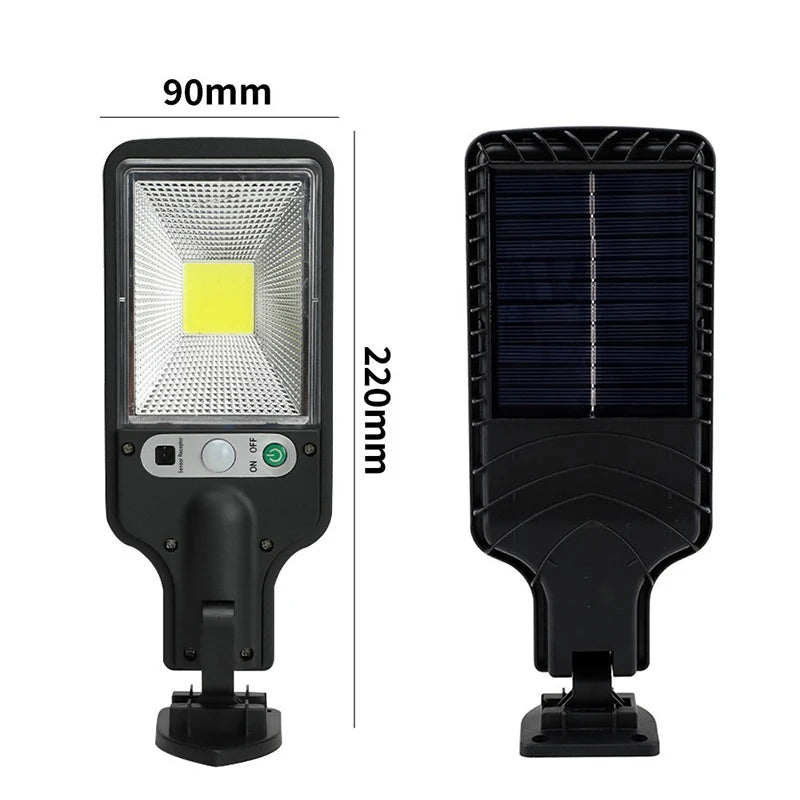 Solar Lights Outdoor 3 Modes 30COB 72COB Waterproof Street Lamp Motion Sensor Security Lighting for Garden Patio Path Yard