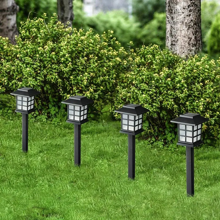 2 Pack Solar Pathway Light Outdoor Solar Lamp Waterproof Landscape Lighting for Garden Yard Patio Walkway Driveway Camping Decor