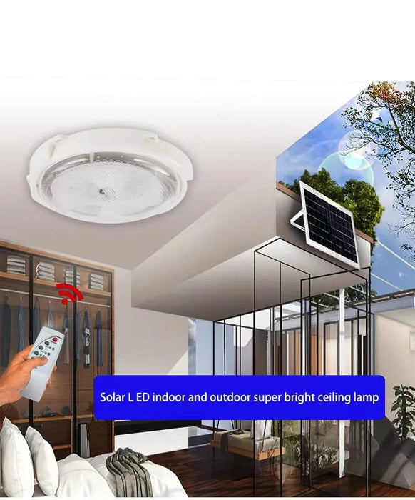 Solar Home Indoor Ceiling Light Rural Super Bright High Power Villa Balcony Corridor Room Living Room Garden Light