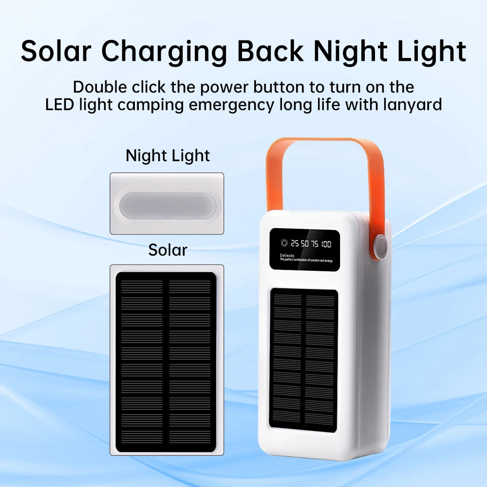22.5W Fast Charging Mobile Power Supply Kit Solar 28-Cell 18650 Flat-Head Battery Power Bank No Welding, No Battery Included