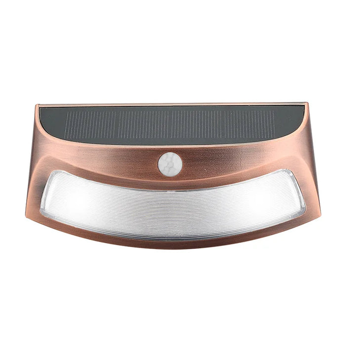 Solar wall lamp for household outdoor waterproof garden decoration fence LED human body sensing outdoor courtyard lamp