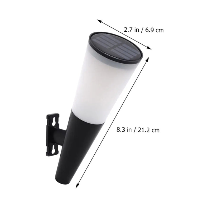 Solar Wall Light Exterior Outside Solar Fence Lights Pathway Light Outdoor Solar Lamp Wall Sconce For Garden Backyard Front Door