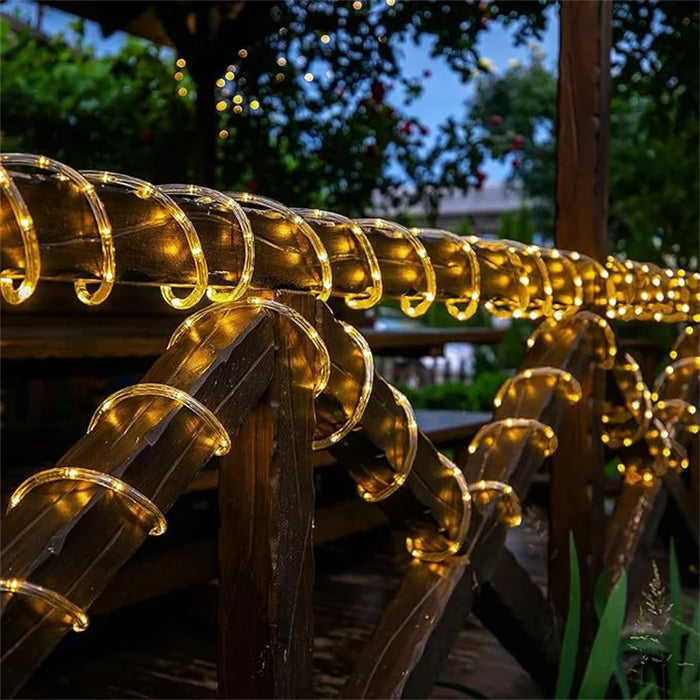 Solar String Light Outdoor Tube Rope Lights Waterproof Tube Lights for Outdoor Home Garden Parties Decor Led Lights Outdoor