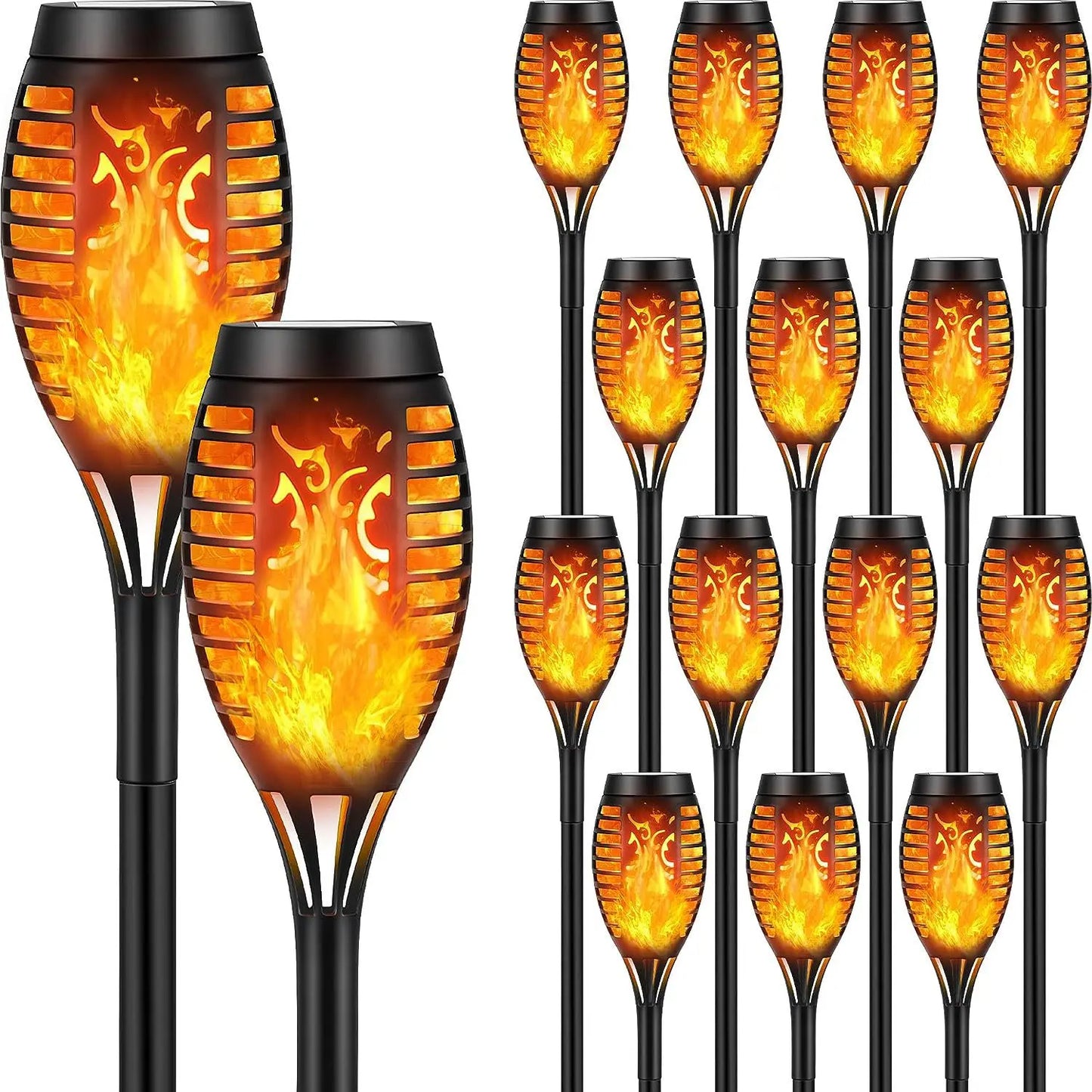 Solar Torch Flame Lights for Halloween and Ghost Festival Solar Light Outdoors