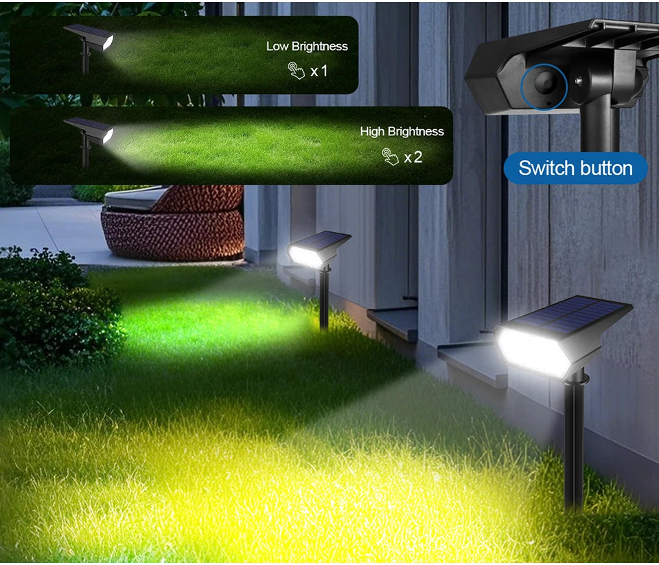 Solar Outdoor Pathway Light,Auto on at Night/Auto off at Sunrise,Yard Street Garden Energy Saving Waterproof Wall Nightlamp