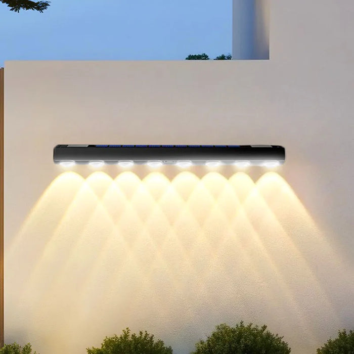 Solar Wall Light Outdoor Waterproof Garden Decora Balcony Staircase Fence Home Atmosphere Lighting Solar Powered Lamp Sign Lamp