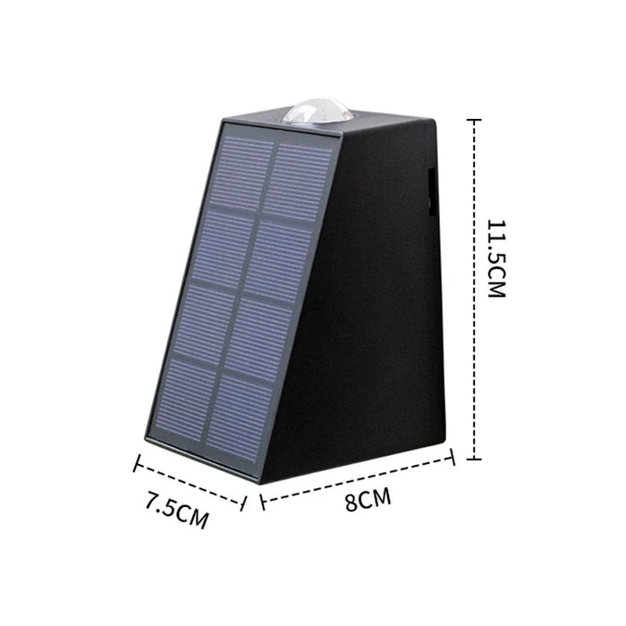 Solar Wall Light Strong Brightness Outdoor Waterproof Home Garden Arrangement Terrace Balcony Atmosphere Decoration Night Lamp